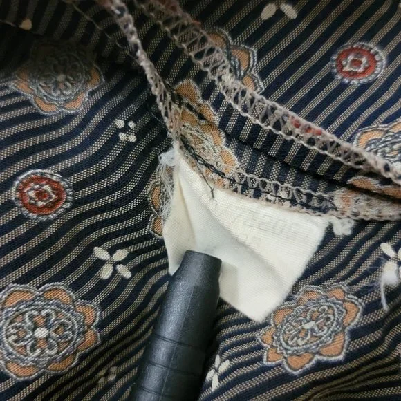 Vintage 70s Glaser Micro Woven Long Sleeve Button Up Shirt - Picture 6 of 8